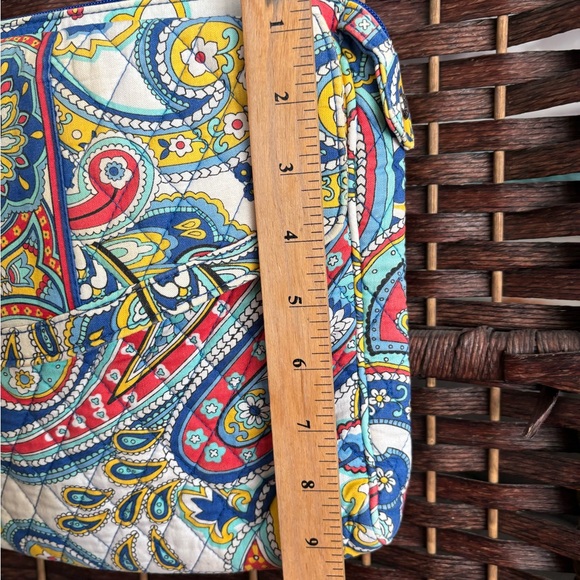Vera Bradley Colorful Marina Paisley Crossbody Bag Purse Quilted 12x9 Maximalist - Picture 9 of 14
